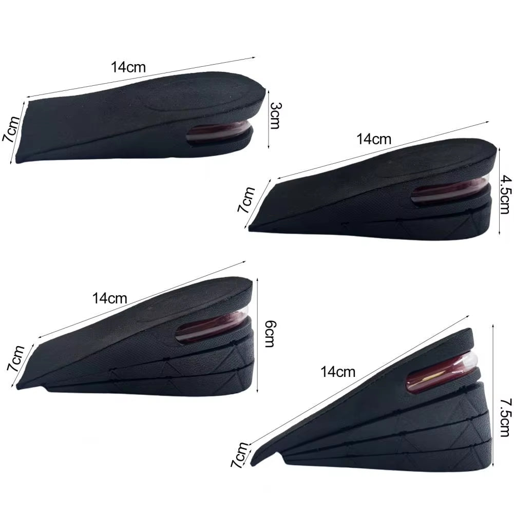 Booster Pads for Height Increase Eco-Friendly Multi-Layer Height Increase Insoles for Women Men Air Cushion Booster for Enhanced